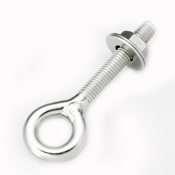Stainless Steel Eye Bolt With One Nut & Two Washers