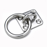 Stainless Steel Square Eye Plate With Ring, Square Pad Eye With Ring