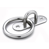 Stainless Steel Oblong Eye Plate With Ring, Oblong Pad Eye With Ring